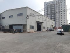 横沥靠企石水边工业园原房东独门独院钢构厂房出租滴水9米可十年